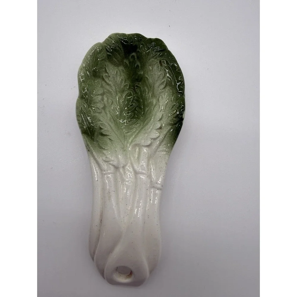 Vintage Celery Shaped Kitchen Spoon Rest 7.5
